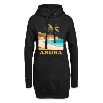 Aruba - Hoodie-Kleid - Schwarz - Vorne