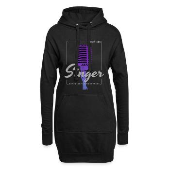 Born To Be Singer pour chanteurs et musiciens de groupe - Sweat-shirt à capuche long Femme - noir - Devant