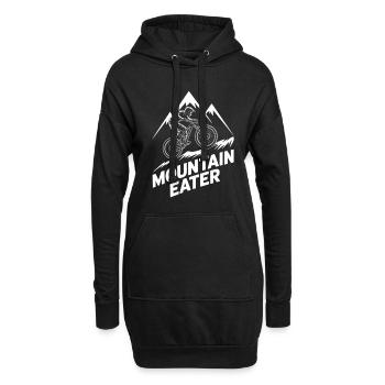 VTT, Descente, Action du cyclisme - Sweat-shirt à capuche long Femme - noir - Devant