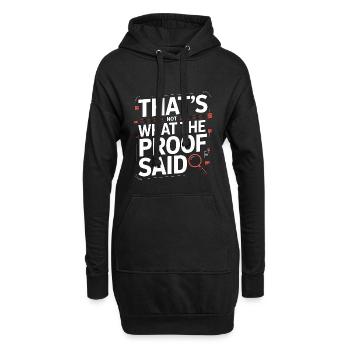 Print Designer That's Not What Pattern Designer - Hoodie Dress - black - Front