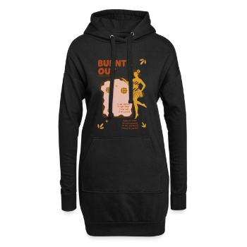 Pain au levain Pain Pâtissier Brûlé - Sweat-shirt à capuche long Femme - noir - Devant