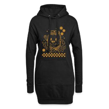 Sourdough Bread Baking Baker Sourdough Starter Jar - Hoodie-Kleid - Schwarz - Vorne