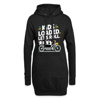 Kids Loaded Lets Roll Lastenrad - Hoodie-Kleid - Schwarz - Vorne