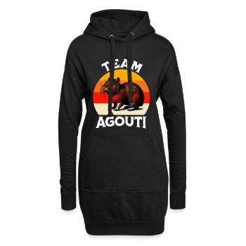 Team Aguti - Hoodie-Kleid - Schwarz - Vorne