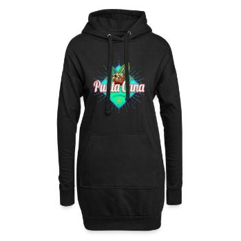 Punta Cana Karibik in der Dominikanischen Republik - Hoodie-Kleid - Schwarz - Vorne