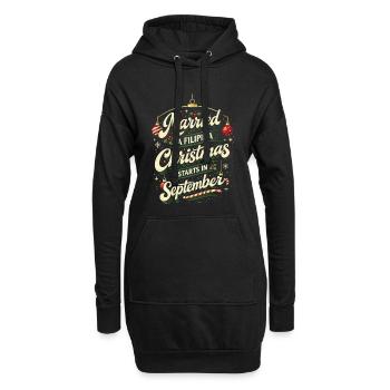 Philippines Famille philippine - Sweat-shirt à capuche long Femme - noir - Devant