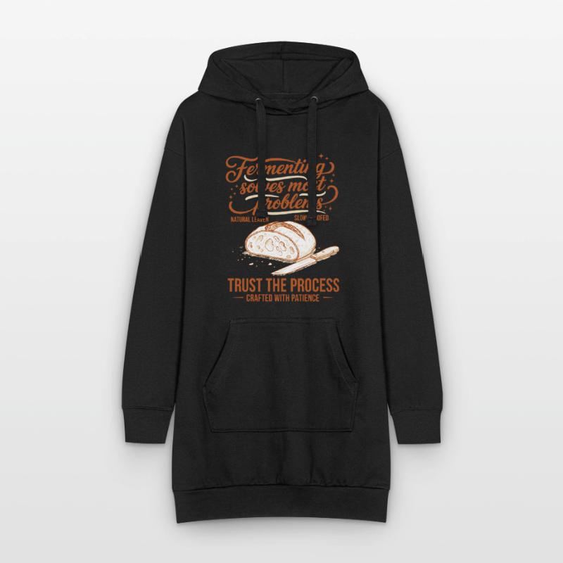 sourdough Fermenting Solves Problems Hoodie Dress