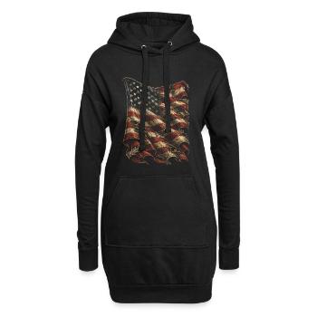 Jour des anciens combattants pour les démocrates - Sweat-shirt à capuche long Femme - noir - Devant
