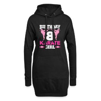 8 ans de Karaté Fille de Karaté 8 ans d’arts martiaux - Sweat-shirt à capuche long Femme - noir - Devant