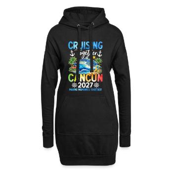 Croisière ensemble Cancún 2027 - Sweat-shirt à capuche long Femme - noir - Devant