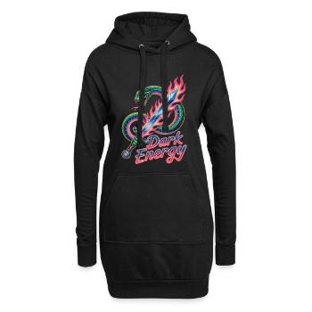Dark Energy Shirt mit Schlange für Gothic Fans - Hoodie-Kleid - Schwarz - Vorne