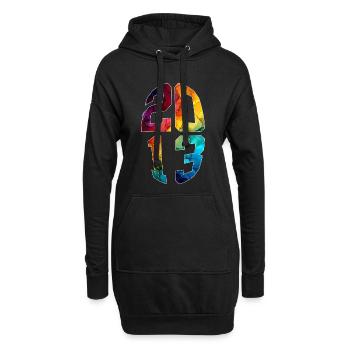 13 JAHRE ALT 2013 13. GEBURTSTAG - Hoodie-Kleid - Schwarz - Vorne