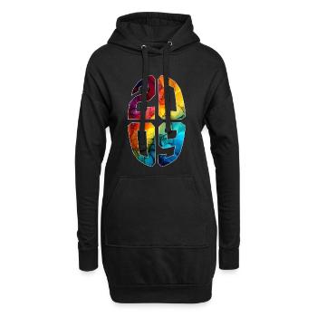 17 JAHRE ALT 2009 17. GEBURTSTAG - Hoodie-Kleid - Schwarz - Vorne