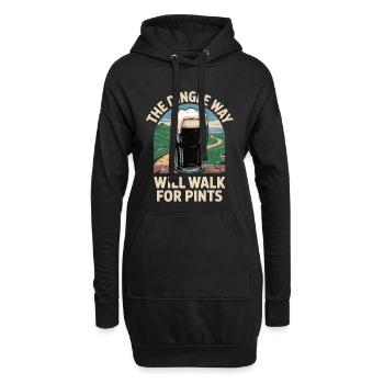 T-shirt à bière The Dingle Way – Motif de pub irlandais - Sweat-shirt à capuche long Femme - noir - Devant