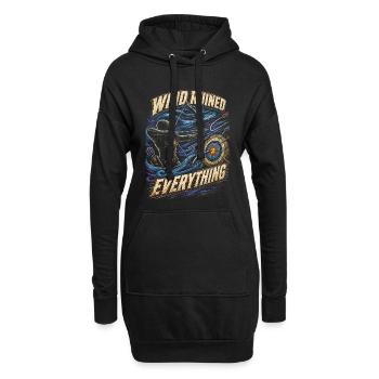 Archer Archer Wind a tout gâché - Sweat-shirt à capuche long Femme - noir - Devant