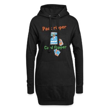Pack Ripper Card Flipper Sammelkartensammler - Hoodie-Kleid - Schwarz - Vorne
