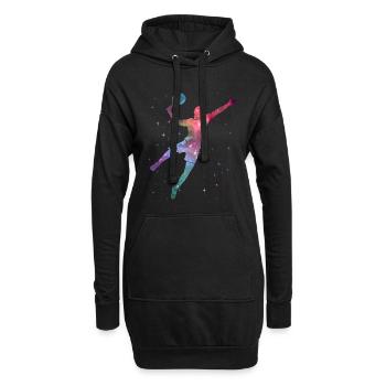 Padel Tennis Padel Joueurs de Padel Espace Padel - Sweat-shirt à capuche long Femme - noir - Devant