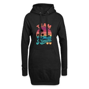 Équipe Rimini Sunset - Sweat-shirt à capuche long Femme - noir - Devant