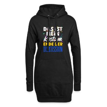 Das Ist Mein Kostüm Ende Der Diskussion Karneval - Hoodie-Kleid - Schwarz - Vorne