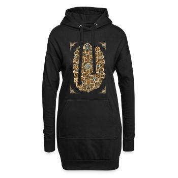 Marokkaner Marokko Marokkanisch Marokkanerin - Hoodie-Kleid - Schwarz - Vorne
