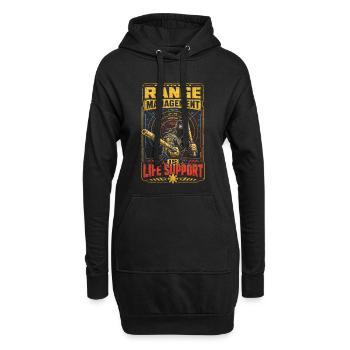 Gestion du stand d’art martial Escrima Arnis - Sweat-shirt à capuche long Femme - noir - Devant