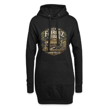 Liban Libanais, Libanais inspirés de Fairouz Vibes - Sweat-shirt à capuche long Femme - noir - Devant