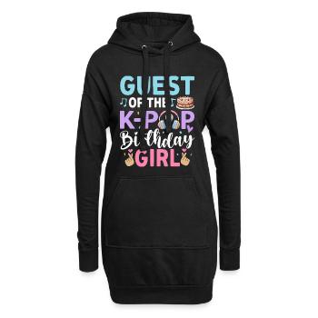 Guest Of The K-Pop Birthday Girl - Hoodie-Kleid - Schwarz - Vorne