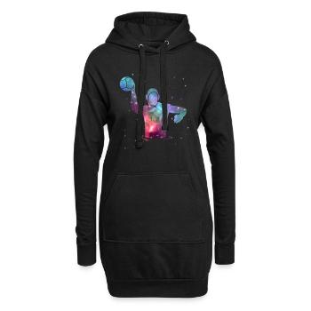 Wasserball Weltraum Herren Jungen Wasserballer - Hoodie-Kleid - Schwarz - Vorne