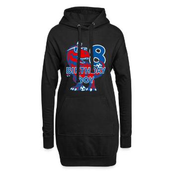 8 JAHRE BIRTHDAY BOY FUßBALL 8. GEBURTSTAG - Hoodie-Kleid - Schwarz - Vorne