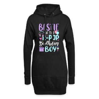 Meilleur ami du garçon d’anniversaire K-Pop - Sweat-shirt à capuche long Femme - noir - Devant