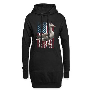 Pilgrim Goose US Pilgrim Gans - Sweat-shirt à capuche long Femme - noir - Devant