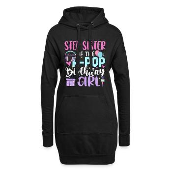 Step Sister of The K-Pop Birthday Girl - Hoodie-Kleid - Schwarz - Vorne