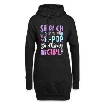 Stepmom of The K-Pop Birthday Girl - Hoodie-Kleid - Schwarz - Vorne