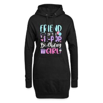 Amie de la fille d’anniversaire de la K-Pop - Sweat-shirt à capuche long Femme - noir - Devant