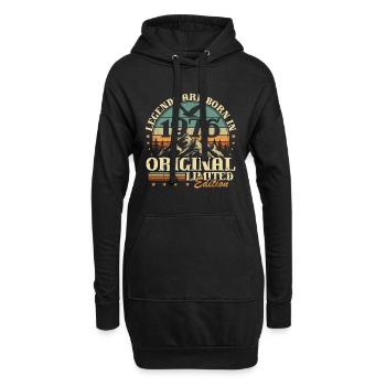 Cadeau d’anniversaire Legends 1976 Vintage 50 - Sweat-shirt à capuche long Femme - noir - Devant