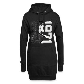 55 JAHRE ALT LIMITED EDITION 1971 55. GEBURTSTAG - Hoodie-Kleid - Schwarz - Vorne