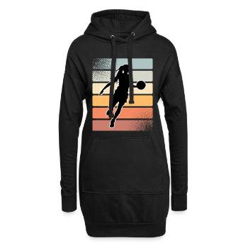 Basketball Basketball Basketball Femme - Sweat-shirt à capuche long Femme - noir - Devant