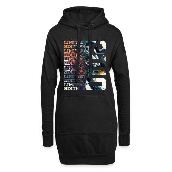 WELTRAUM 16 JAHRE 2010 ASTRONAUT 16. GEBURTSTAG - Hoodie-Kleid - Schwarz - Vorne