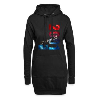 25. Geburtstag Geschenk Original August 2001 - Hoodie-Kleid - Schwarz - Vorne