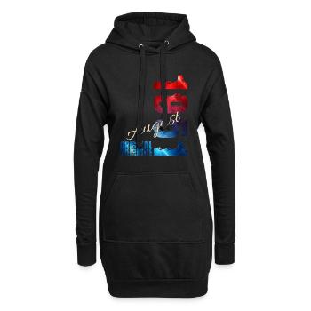 75. Geburtstag Geschenk Original August 1951 - Hoodie-Kleid - Schwarz - Vorne