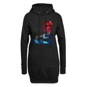 65. Geburtstag Geschenk Original August 1961 - Hoodie-Kleid - Schwarz - Vorne