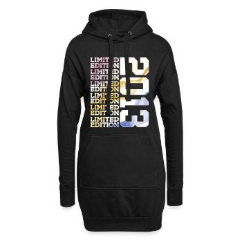 LIMITED EDITION 2013 - 13 JAHRE - 13. GEBURTSTAG - Hoodie-Kleid - Schwarz - Vorne