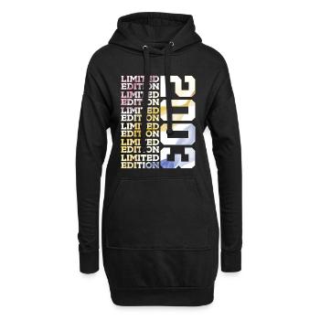 LIMITED EDITION 2003 - 23 JAHRE - 23. GEBURTSTAG - Hoodie-Kleid - Schwarz - Vorne