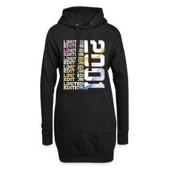 LIMITED EDITION 2001 - 25 JAHRE - 25. GEBURTSTAG - Hoodie-Kleid - Schwarz - Vorne