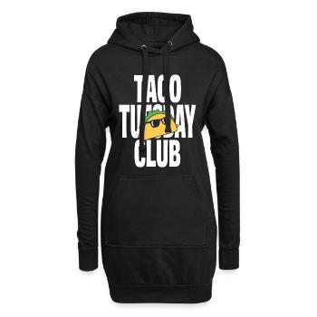Taco Tuesday Club mit cooler Sonnenbrille - Hoodie-Kleid - Schwarz - Vorne