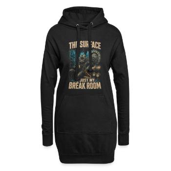 Berufstaucher Industrietaucher - Hoodie-Kleid - Schwarz - Vorne