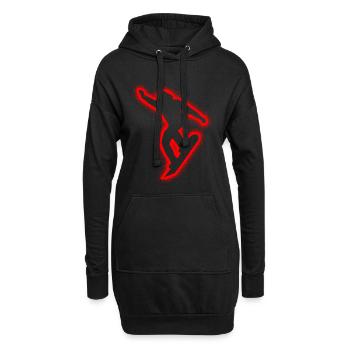 Snowboarders Snowboarding Kids Men's Snowboard - Hoodie Dress - black - Front