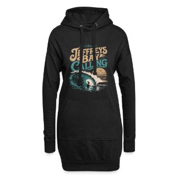 Surf de Jeffreys Bay - Sweat-shirt à capuche long Femme - noir - Devant