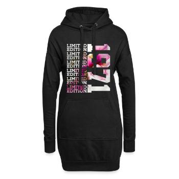 ÉDITION LIMITÉE 1971 - 55 ANS - 55E ANNIVERSAIRE - Sweat-shirt à capuche long Femme - noir - Devant