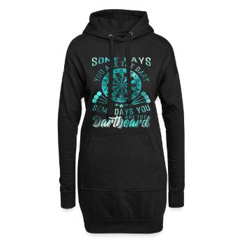 Fléchettes Fléchettes fléchettes - Sweat-shirt à capuche long Femme - noir - Devant